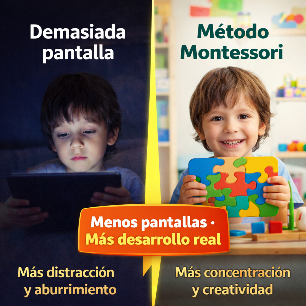 Sistema Montessori para reemplazar pantallas